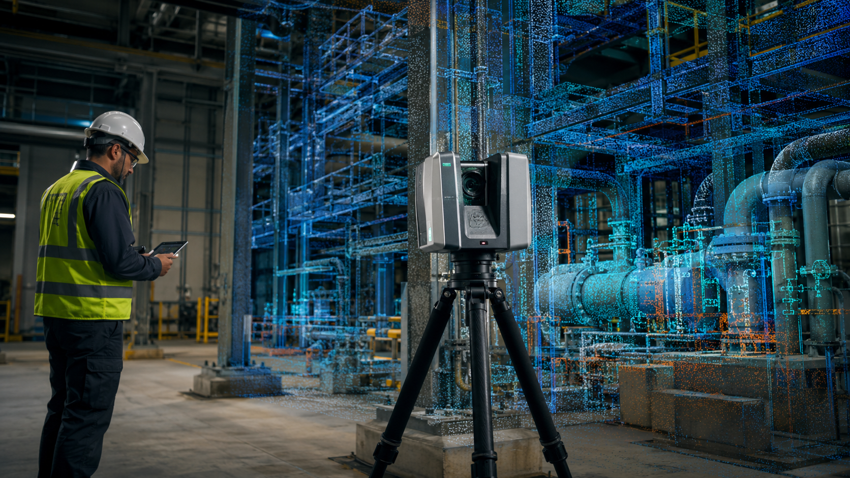 Escaneamento 3D e levantamento técnico realizado pela LHGEO Engenharia