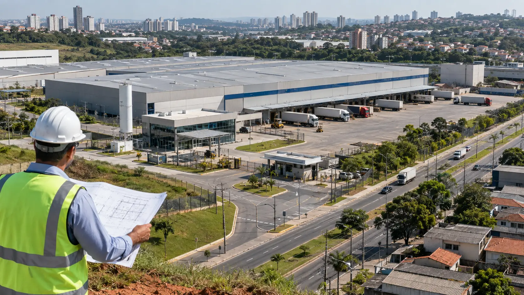 Análise de empreendimento industrial, logística e sistema viário do entorno