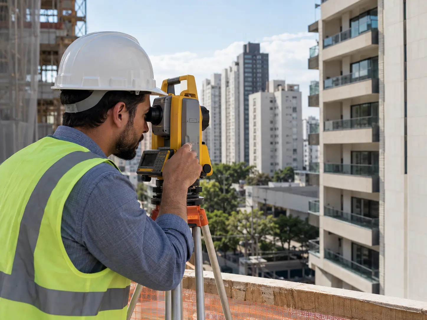 Uso de estação total em levantamento de apoio à vistoria