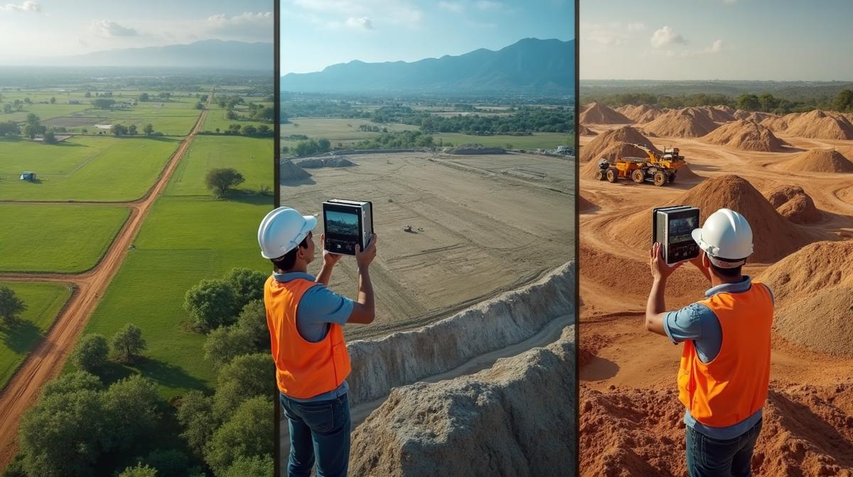Diferença entre mapeamento aéreo, topografia e volumetria em projetos de engenharia