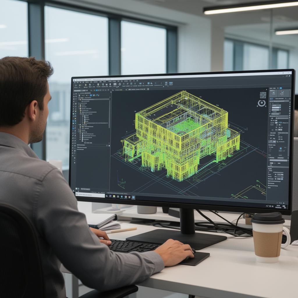 Modelo técnico gerado a partir de escaneamento 3D